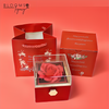 Eternal Rose Box W/ Necklace & Real Rose